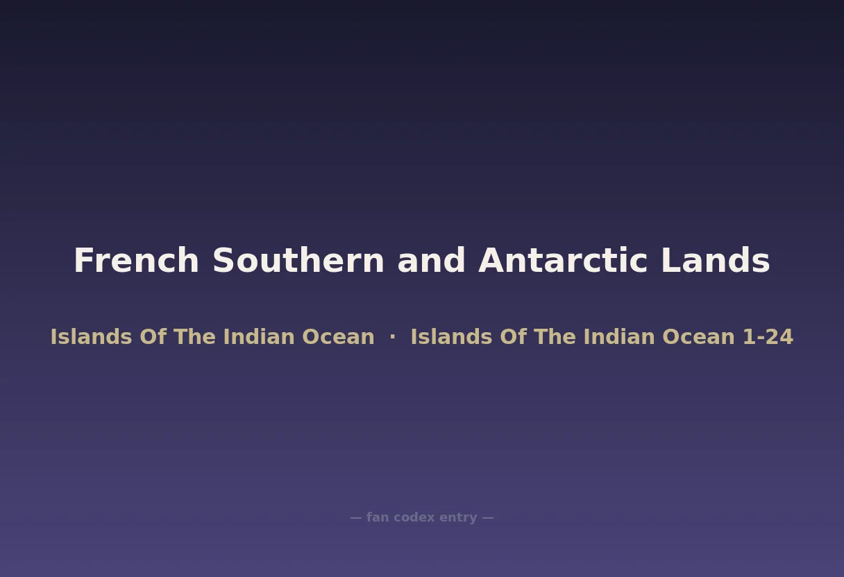 French Southern and Antarctic Lands